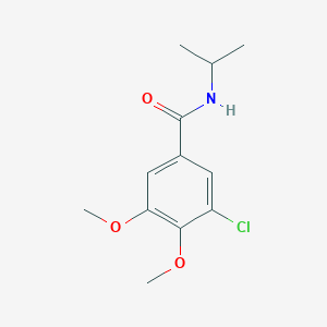 molecular formula C12H16ClNO3 B14911119 3-Chloro-N-isopropyl-4,5-dimethoxybenzamide 