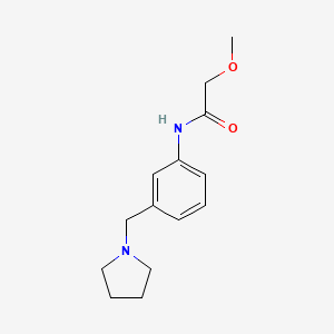 molecular formula C14H20N2O2 B14911122 2-Methoxy-N-(3-(pyrrolidin-1-ylmethyl)phenyl)acetamide 