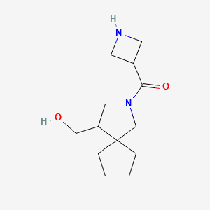 molecular formula C13H22N2O2 B1491113 氮杂环丁-3-基(4-(羟甲基)-2-氮杂螺[4.4]壬-2-基)甲酮 CAS No. 2097994-63-1