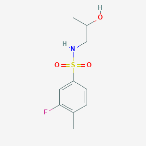 3-fluoro-N-(2-hydroxypropyl)-4-methylbenzenesulfonamide