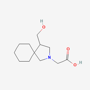 molecular formula C12H21NO3 B1491114 2-(4-(Hydroxymethyl)-2-azaspiro[4.5]decan-2-yl)acetic acid CAS No. 2091592-07-1