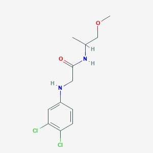 molecular formula C12H16Cl2N2O2 B14911142 2-((3,4-Dichlorophenyl)amino)-N-(1-methoxypropan-2-yl)acetamide 