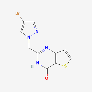 2-((4-Bromo-1h-pyrazol-1-yl)methyl)thieno[3,2-d]pyrimidin-4(3h)-one