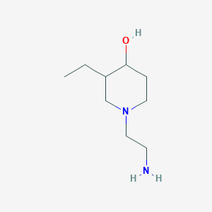 molecular formula C9H20N2O B1491116 1-(2-氨基乙基)-3-乙基哌啶-4-醇 CAS No. 2090913-73-6