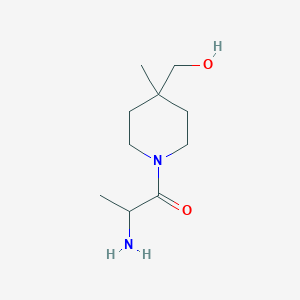 molecular formula C10H20N2O2 B1491118 2-Amino-1-(4-(hydroxymethyl)-4-methylpiperidin-1-yl)propan-1-one CAS No. 2000543-63-3