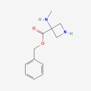 Benzyl 3-(methylamino)azetidine-3-carboxylate