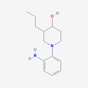 molecular formula C14H22N2O B1491119 1-(2-Aminophenyl)-3-propylpiperidin-4-ol CAS No. 2097998-39-3