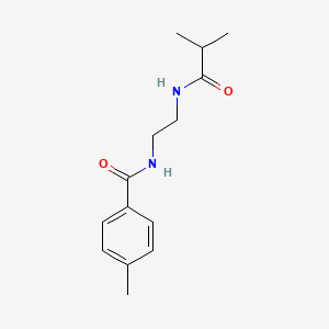 molecular formula C14H20N2O2 B14911192 n-(2-Isobutyramidoethyl)-4-methylbenzamide 