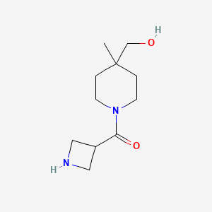 molecular formula C11H20N2O2 B1491120 氮杂环丁-3-基(4-(羟甲基)-4-甲基哌啶-1-基)甲酮 CAS No. 2005662-42-8