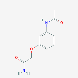 molecular formula C10H12N2O3 B14911206 2-(3-Acetamidophenoxy)acetamide 