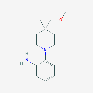 molecular formula C14H22N2O B1491121 2-(4-(Methoxymethyl)-4-methylpiperidin-1-yl)aniline CAS No. 2097997-38-9