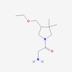 2-Amino-1-(4-(ethoxymethyl)-3,3-dimethylpyrrolidin-1-yl)ethan-1-one