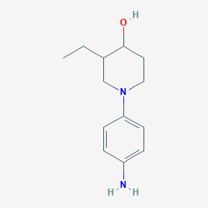 molecular formula C13H20N2O B1491125 1-(4-氨基苯基)-3-乙基哌啶-4-醇 CAS No. 2098039-11-1