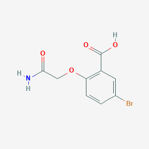 2-(2-Amino-2-oxoethoxy)-5-bromobenzoic acid