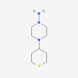 4-(tetrahydro-2H-thiopyran-4-yl)piperazin-1-amine