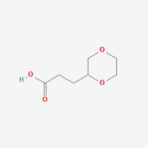 3-(1,4-dioxan-2-yl)propanoic Acid