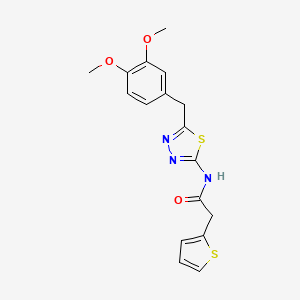 N-[5-(3,4-Dimethoxy-benzyl)-[1,3,4]thiadiazol-2-yl]-2-thiophen-2-yl-acetamide