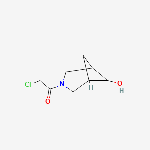 2-Chloro-1-(6-hydroxy-3-azabicyclo[3.1.1]heptan-3-yl)ethan-1-one