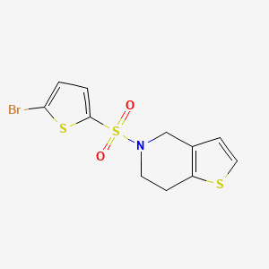 5-((5-Bromothiophen-2-yl)sulfonyl)-4,5,6,7-tetrahydrothieno[3,2-c]pyridine