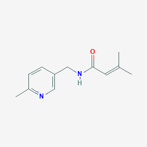 3-Methyl-N-((6-methylpyridin-3-yl)methyl)but-2-enamide