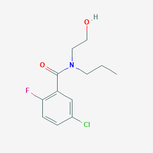 5-chloro-2-fluoro-N-(2-hydroxyethyl)-N-propylbenzamide