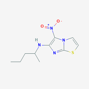 5-Nitro-N-(pentan-2-yl)imidazo[2,1-b]thiazol-6-amine