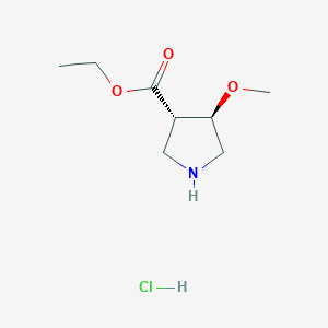 Ethyl trans-4-methoxypyrrolidine-3-carboxylate hydrochloride