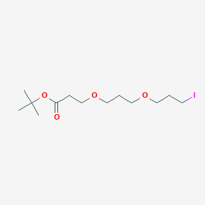 molecular formula C13H25IO4 B14911384 tert-Butyl 3-(3-(3-iodopropoxy)propoxy)propanoate 