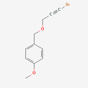 1-(((3-Bromoprop-2-yn-1-yl)oxy)methyl)-4-methoxybenzene