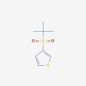 molecular formula C8H12O2S2 B14911403 Tert-butyl thiophen-3-yl sulfone 