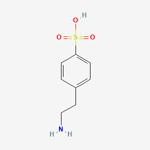 molecular formula C8H11NO3S B14911415 4-(2-Azanylethyl)benzenesulfonic acid 