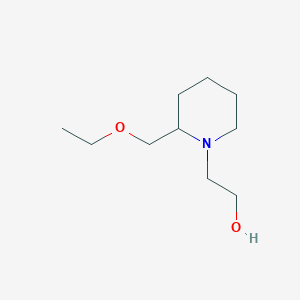 molecular formula C10H21NO2 B1491143 2-(2-(乙氧甲基)哌啶-1-基)乙醇 CAS No. 1994601-01-2