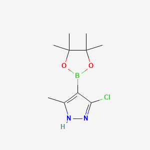 3-Chloro-5-methyl-4-(4,4,5,5-tetramethyl-1,3,2-dioxaborolan-2-yl)-1H-pyrazole