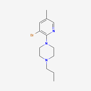 molecular formula C13H20BrN3 B14911455 1-(3-Bromo-5-methylpyridin-2-yl)-4-propylpiperazine 