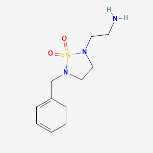 molecular formula C11H17N3O2S B14911465 2-(2-Aminoethyl)-5-benzyl-1,2,5-thiadiazolidine 1,1-dioxide 