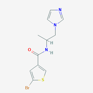 n-(1-(1h-Imidazol-1-yl)propan-2-yl)-5-bromothiophene-3-carboxamide