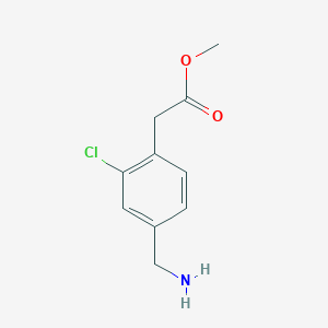 Methyl 2-(4-(aminomethyl)-2-chlorophenyl)acetate