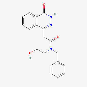 molecular formula C19H19N3O3 B14911475 N-benzyl-N-(2-hydroxyethyl)-2-(4-hydroxyphthalazin-1-yl)acetamide 