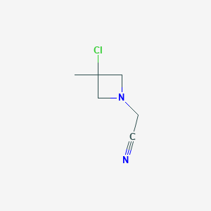 2-(3-Chloro-3-methylazetidin-1-yl)acetonitrile