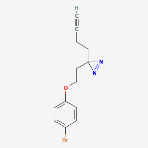 3-(2-(4-Bromophenoxy)ethyl)-3-(but-3-yn-1-yl)-3H-diazirine