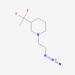 1-(2-Azidoethyl)-3-(1,1-difluoroethyl)piperidine