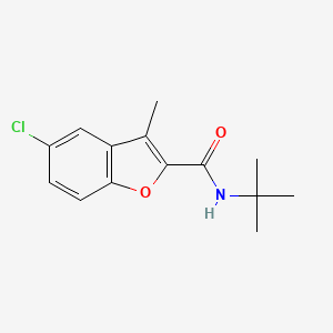 n-(Tert-butyl)-5-chloro-3-methylbenzofuran-2-carboxamide