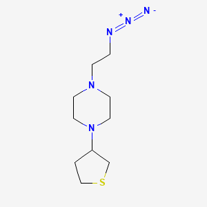 molecular formula C10H19N5S B1491155 1-(2-叠氮乙基)-4-(四氢噻吩-3-基)哌嗪 CAS No. 2098129-88-3