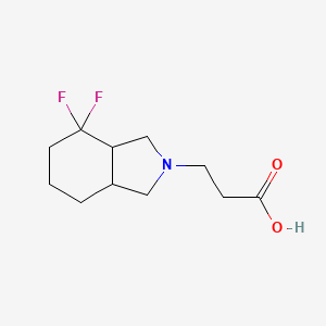 molecular formula C11H17F2NO2 B1491156 3-(4,4-difluorooctahydro-2H-isoindol-2-yl)propanoic acid CAS No. 2098082-37-0