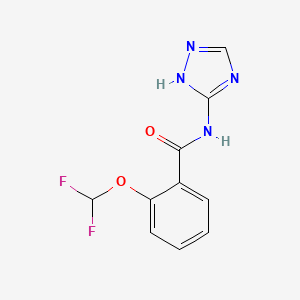 molecular formula C10H8F2N4O2 B14911570 2-(difluoromethoxy)-N-(4H-1,2,4-triazol-3-yl)benzamide 