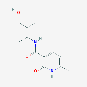 molecular formula C12H18N2O3 B14911586 N-(4-hydroxy-3-methylbutan-2-yl)-6-methyl-2-oxo-1,2-dihydropyridine-3-carboxamide 