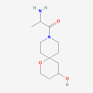 2-Amino-1-(4-hydroxy-1-oxa-9-azaspiro[5.5]undecan-9-yl)propan-1-one