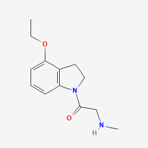 molecular formula C13H18N2O2 B1491160 1-(4-Ethoxyindolin-1-yl)-2-(methylamino)ethan-1-one CAS No. 2097998-13-3