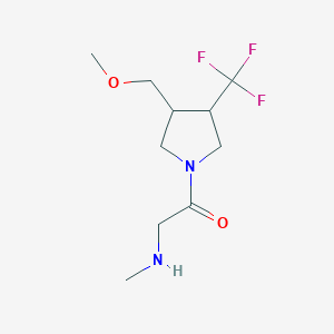 1-(3-(Methoxymethyl)-4-(trifluoromethyl)pyrrolidin-1-yl)-2-(methylamino)ethan-1-one