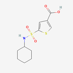 5-(n-Cyclohexylsulfamoyl)thiophene-3-carboxylic acid